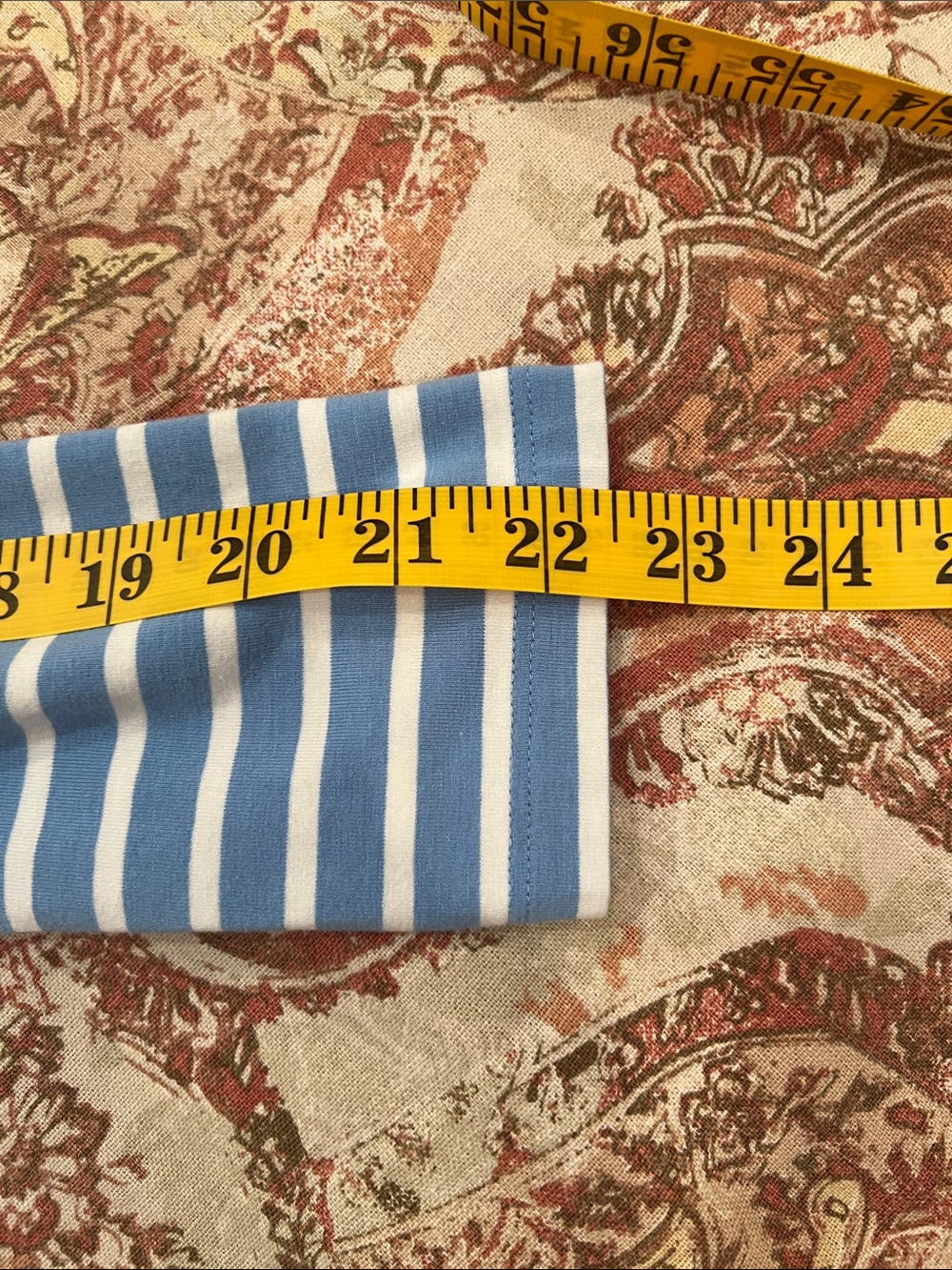 Alice Walk blue and white striped tee Small NWOT - Picture 5 of 6